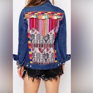 Honey Punch Tassel Denim Jacket